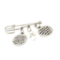 Mustard Seed Heart Cross Three Charm Brooch, Mustard Seed Pin, Faith Gifts, Christian Believer Gifts, Matthew 17 20, I Have A Mustard Seed