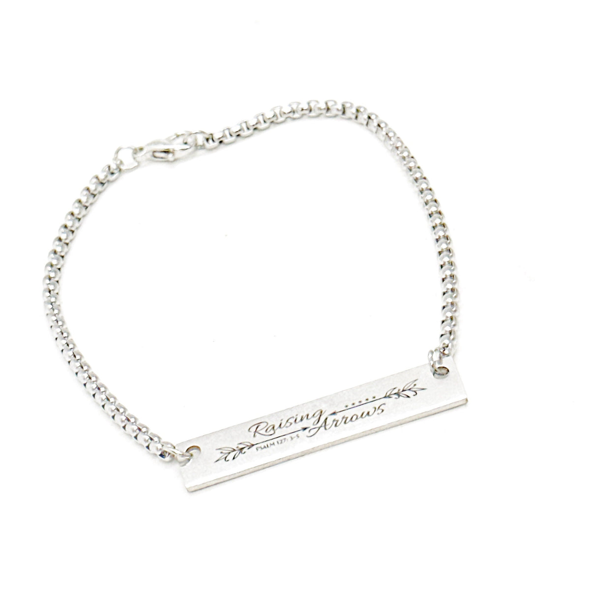 “Raising Arrows” Connector Charm Bracelet — Psalm 127:3-5