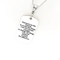 Serenity Prayer Necklace — "God Grant Me the Serenity"