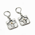 Mustard Seed Cross Lever Back Earrings, Mustard Seed Faith Jewelry, Matthew 17:20 Bible Verse Jewelry, Scripture Jewelry