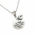 It Was Then That I Carried You Necklace, Footprints Scripture Jewelry, Faith, Bible Verse Quote, Gift For Her, Daughter, Baptism, Wife
