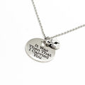 It Was Then That I Carried You Charm Necklace, Footprints Scripture Jewelry, Faith, Bible Verse Quote, Gift For Her, Daughter, Baptism, Wife