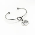 Be Still And Know That I Am God Cuff Charm Bracelet, Psalm 46 10, Recovery, Faith Gift, Scripture Quote, Bible Verse, Christian, Stillness