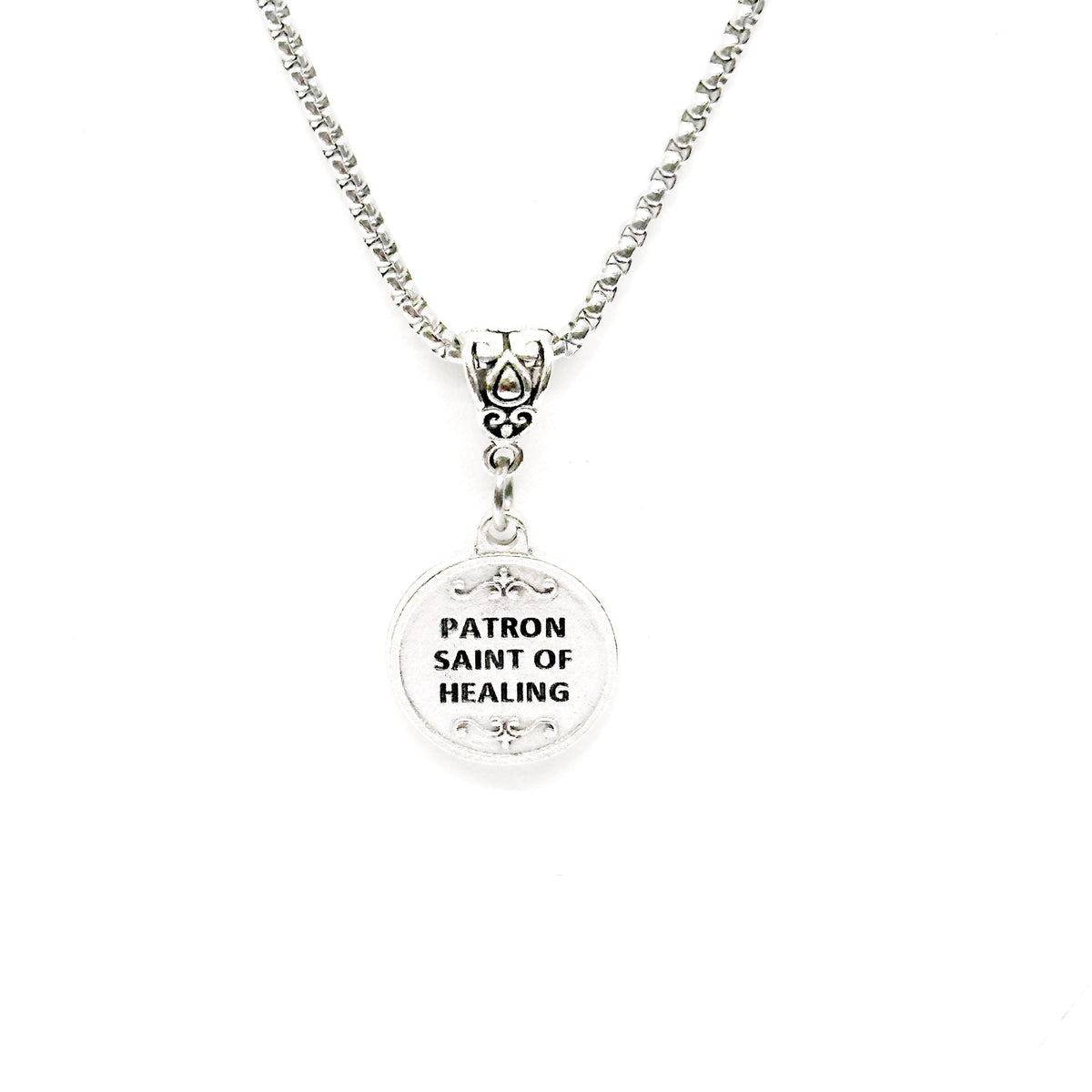 Saint Pio of Pietrelcina Patron Saint Of Pain Suffering and Healing Pendant Necklace, Catholic Saints, Gift For Her, Wife, Daughter