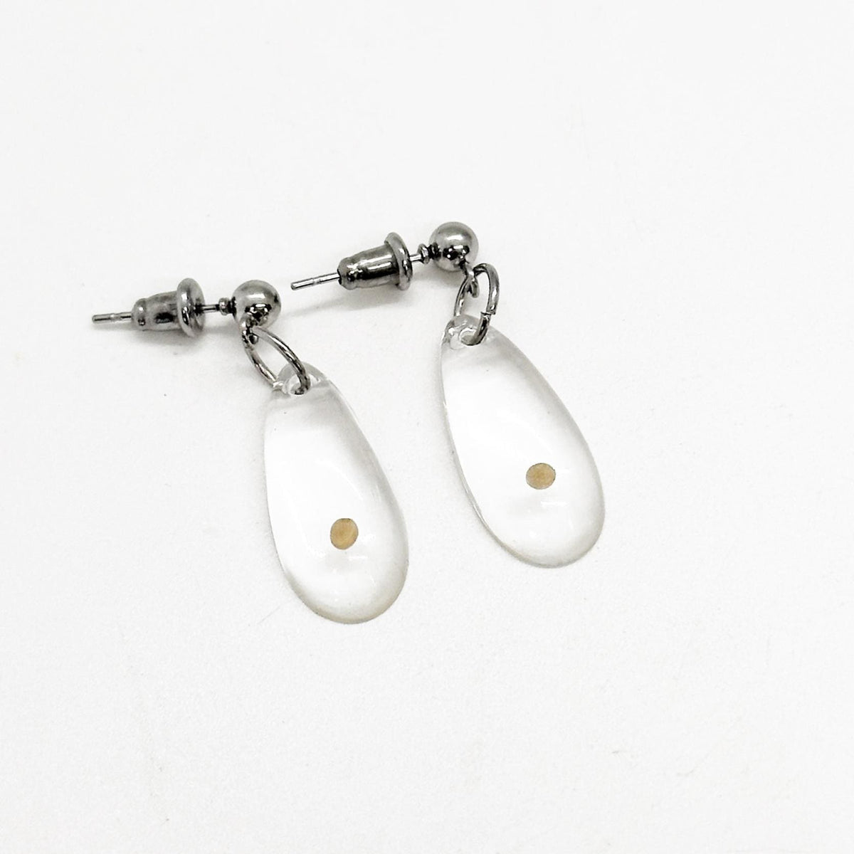 Mustard Seed Teardrop Resin Earrings,  Mustard Seed Jewelry, Matthew 17 20, Mustard Seed Faith Jewelry, Bible Verse Gift, Scripture, Faith
