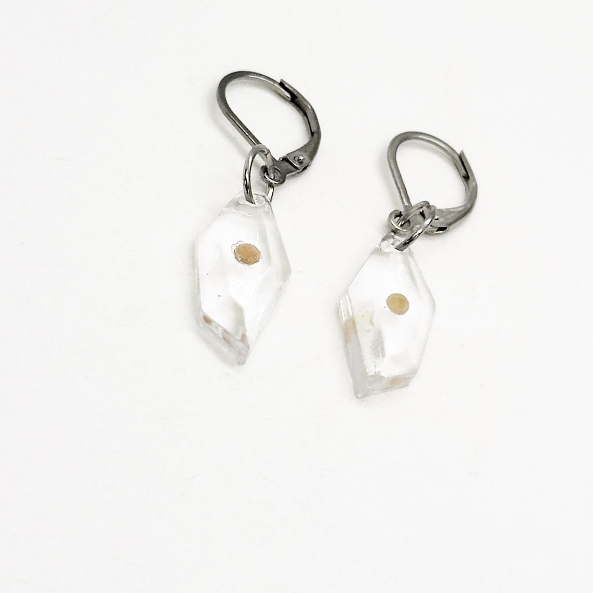 Mustard Seed Resin Lever Back Earrings,  Mustard Seed Jewelry, Matthew 17 20, Mustard Seed Faith Jewelry, Bible Verse Gift, Scripture, Faith