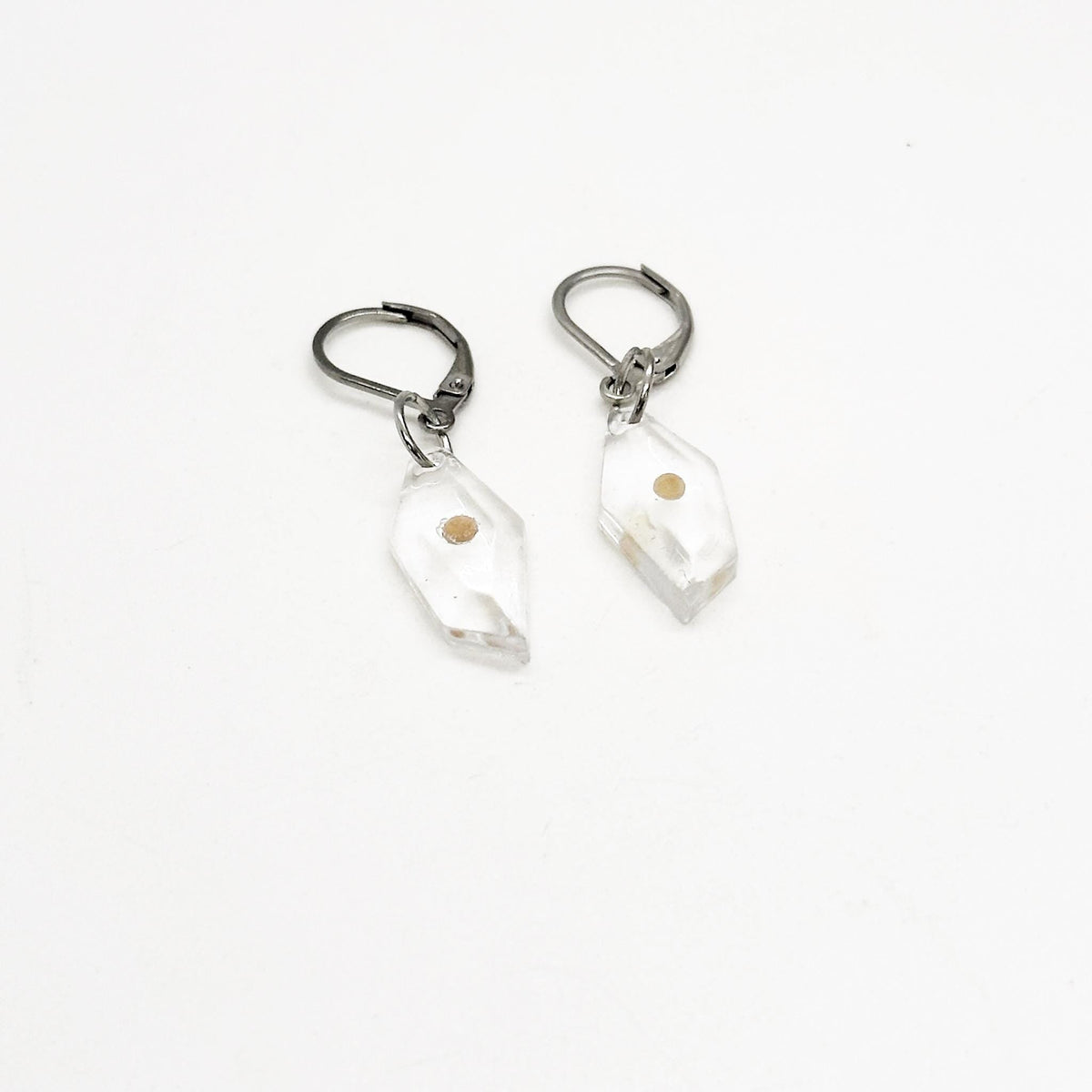 Mustard Seed Resin Lever Back Earrings,  Mustard Seed Jewelry, Matthew 17 20, Mustard Seed Faith Jewelry, Bible Verse Gift, Scripture, Faith