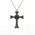 Ornate 3in Mustard Seed Cross Necklace, Mustard Seed Faith, Large Cross Pendant, Matthew 17 20 Jewelry, Christian Jewelry, Faith Gift