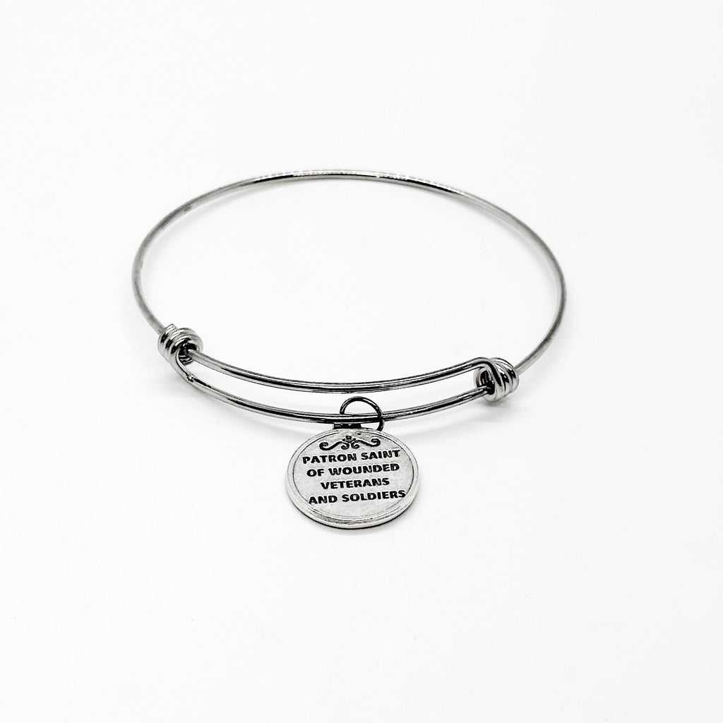 Saint Ignatius of Loyola Charm Bangle Bracelet