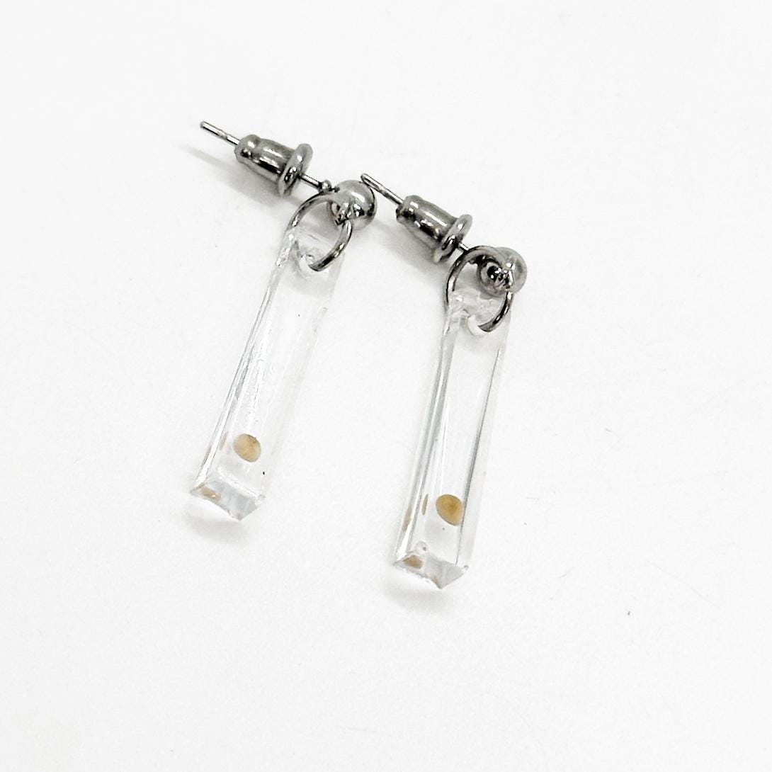 Mustard Seed Bar Resin Earrings,  Mustard Seed Jewelry, Matthew 17 20, Mustard Seed Faith Jewelry, Bible Verse Gift, Scripture, Faith