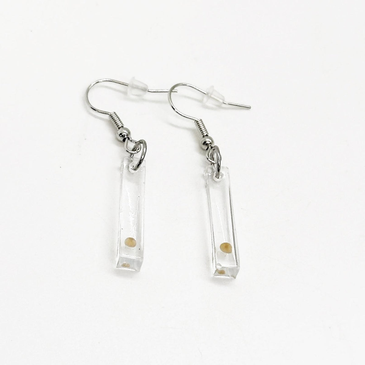Mustard Seed Bar Resin Hook Style Earrings,  Mustard Seed Earrings, Matthew 17 20, Faith Jewelry, Bible Verse Gift, Scripture, Faith