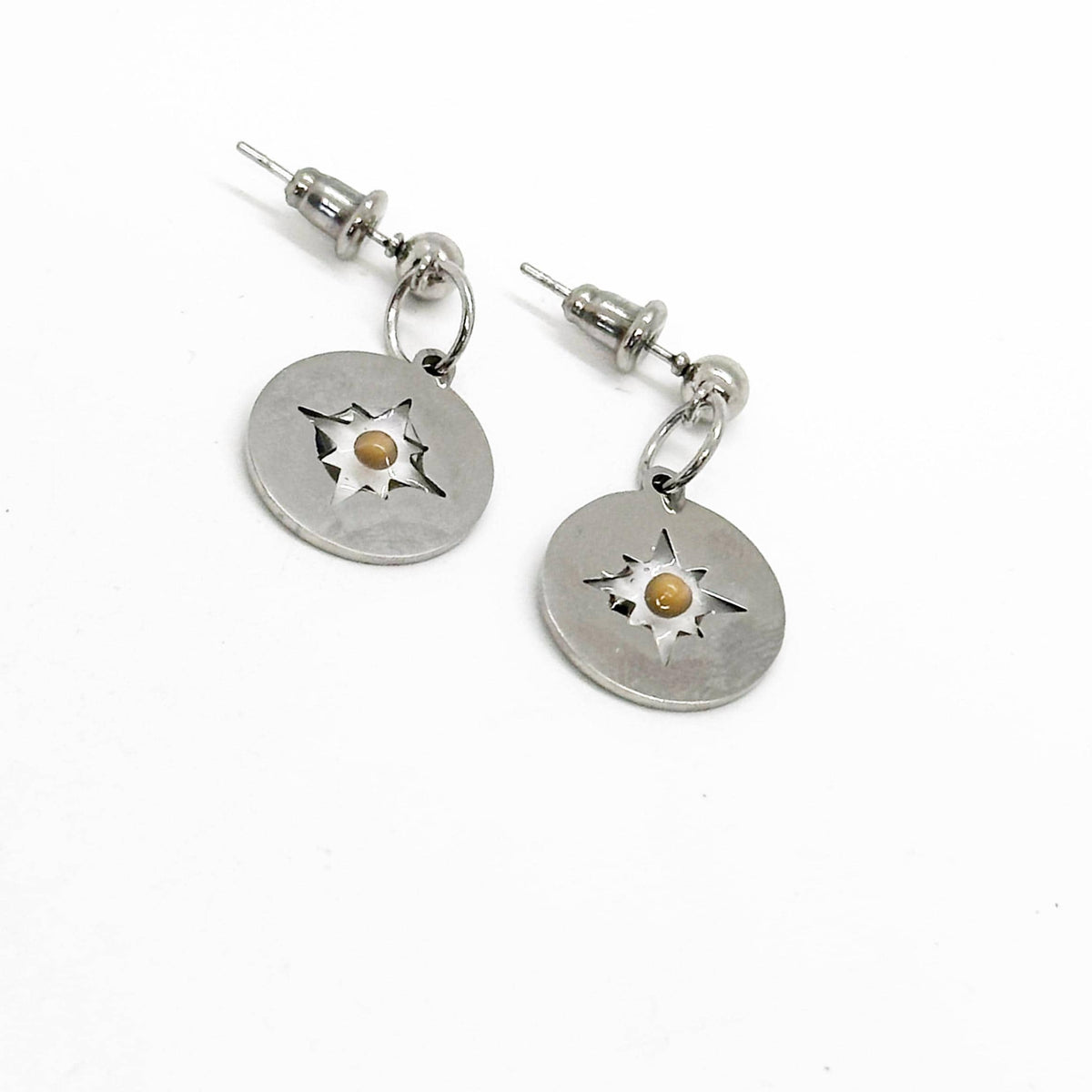 Mustard Seed Compass Drop Earrings,  Mustard Seed Jewelry, Matthew 17 20, Mustard Seed Faith Jewelry, Bible Verse Gift, Scripture Gifts