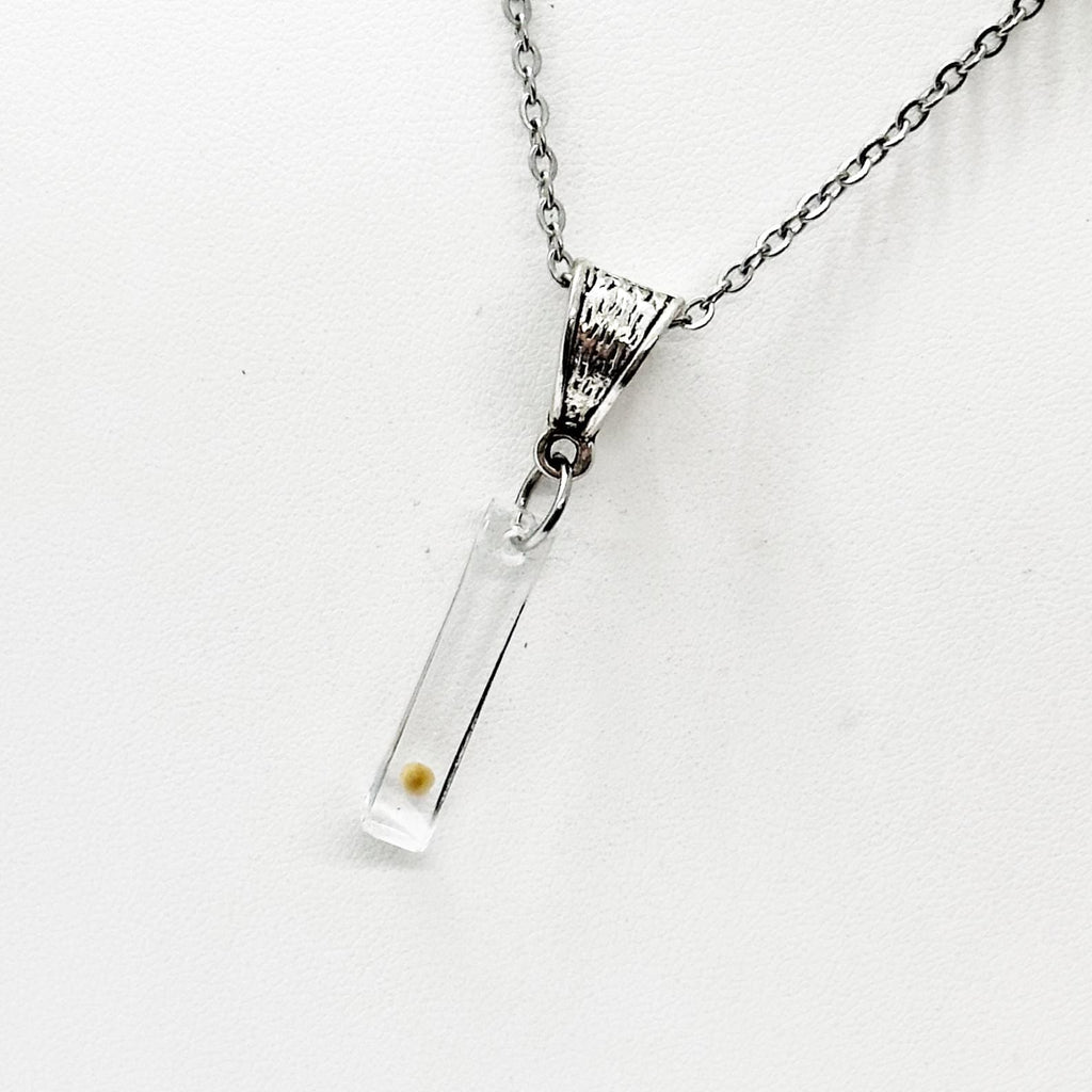 Mustard Seed Faith Necklace Stainless Steel Link Chain Resin Bar Pendant Christian Jewelry Inspired By Matthew 17 20 By JKCE Designs