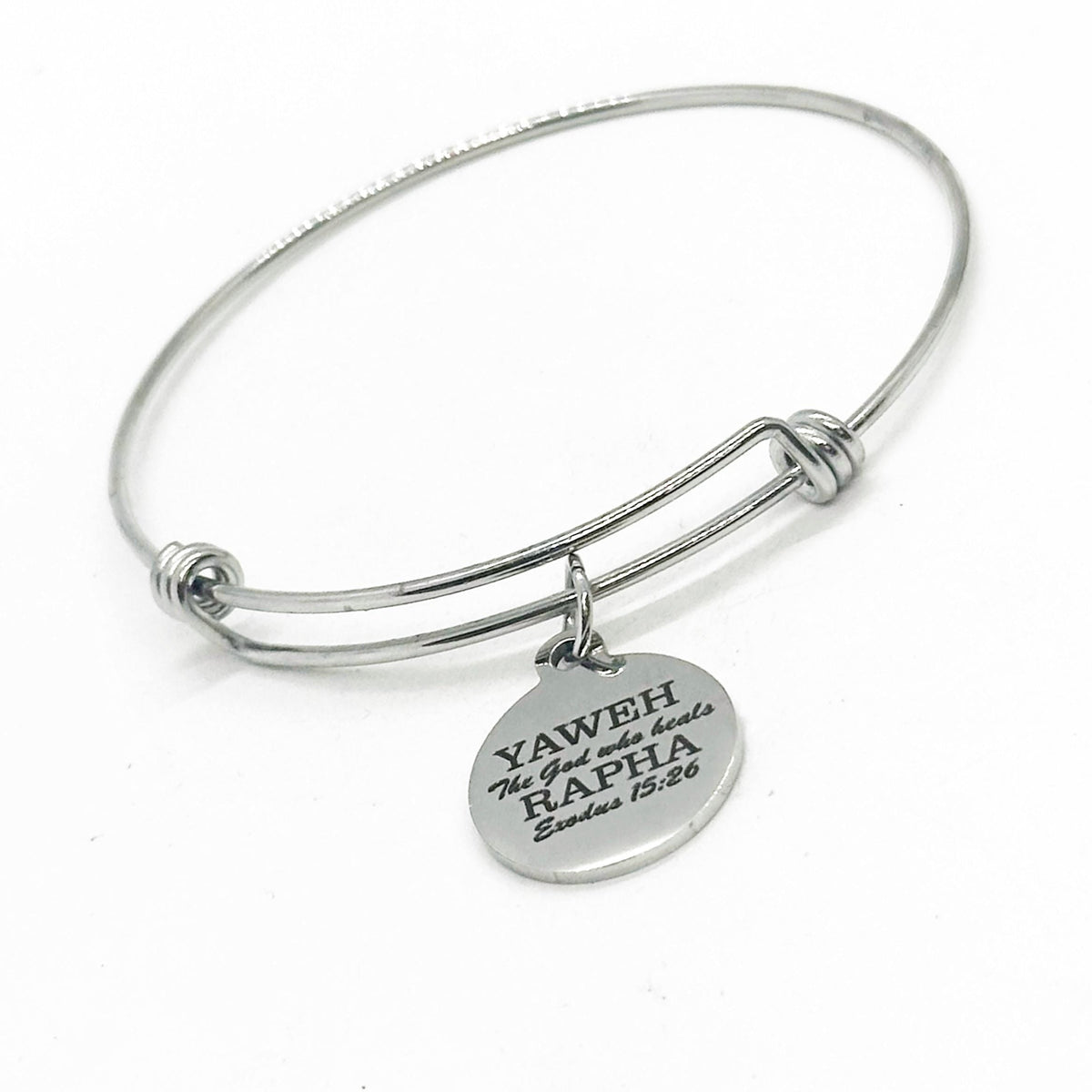 Yaweh Rapha The God Who Heals Charm Bracelet, Exodus 15 26, Scripture Gift, Sickness, Healing, Christian Gift, Faith Jewelry, Bible Verse