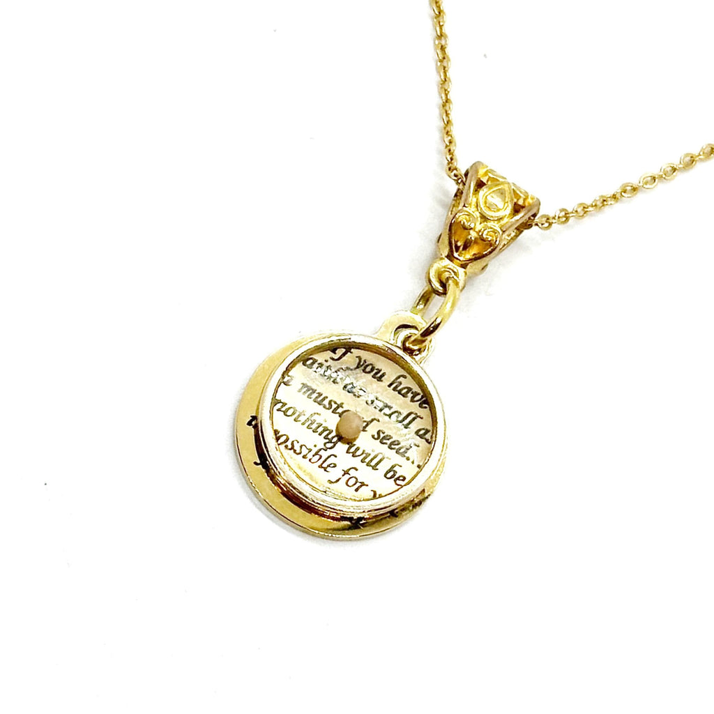 Mustard Seed Pendant Necklace, Mustard Seed Scripture Pendant, Matthew 17 20, Christian Necklace, Faith Necklace, Mustard Seed Faith Gift