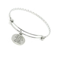 Gods Ways Are Perfect Charm Bangle Bracelet, Deuteronomy 32 4, God Is The Rock, Strength, Stability, Truth And Justice, Lawyer, Judge Gift
