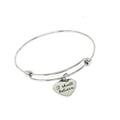I Shall Believe Stainless Steel Bracelet Inspirational Faith Jewelry Adjustable Bangle Charm Gift For Her Christian Quote JKCE Designs