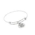 Romans 3 24 Bible Verse Stainless Steel Charm Bangle Bracelet Christian Jewelry Faith Gift For Women Religious Inspirational Accessory
