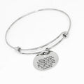Romans 8 28 Bible Verse Bracelet Stainless Steel Engraved Charm Christian Gift Faith Jewelry Scripture Bangle Cross Cutout Bracelet