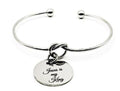 Jesus Is My King Cuff Bracelet With Stainless Steel Engraved Charm Silver Plated Faith Jewelry From JKCE Designs Inspirational Gift