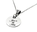 Jesus Is My King Necklace Stainless Steel Engraved Pendant With Cross Cut Out Christian Faith Jewelry From JKCE Designs Inspirational Gift