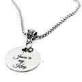 Jesus Is My King Stainless Steel Necklace With Engraved Bible Verse Charm Christian Gift For Men And Women From JKCE Designs