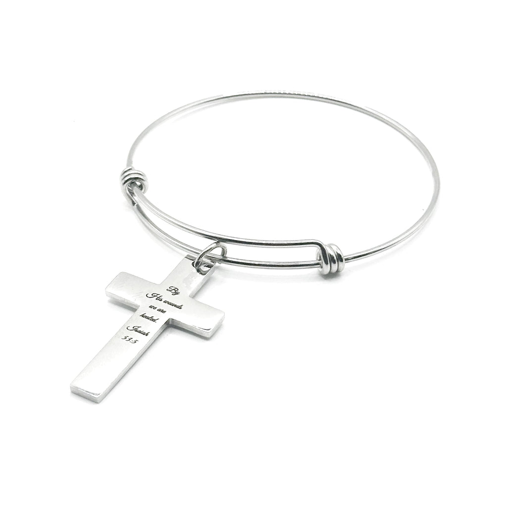 Isaiah 53:5 Bracelet — By His Wounds We Are Healed Scripture Bracelet