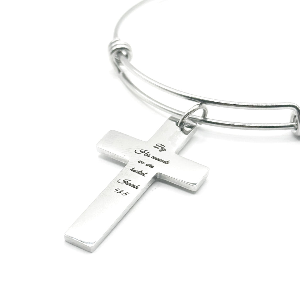 Isaiah 53:5 Bracelet — By His Wounds We Are Healed Scripture Bracelet