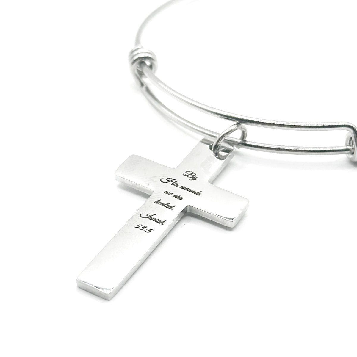 Isaiah 53:5 Bracelet — By His Wounds We Are Healed Scripture Bracelet